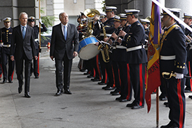 Pedro Morenés recibe a su homólogo chileno Jorge Burgos Varela