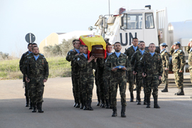 El contingente español de la BRILIB XXII ha despide al cabo Francisco Javier Soria Toledo
