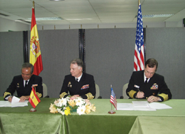 ESPAÑA Y ESTADOS UNIDOS FIRMAN EL ACUERDO PARA LA INTEGRACIÓN DE LA FRAGATA 'ÁLVARO DE BAZÁN'