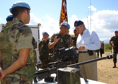 LA FUERZA DE INFANTERÍA DE MARINA EXPEDICIONARIA RECIBE LA VISITA DEL EMBAJADOR DE ESPAÑA
