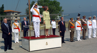 SUS MAJESTADES LOS REYES PRESIDEN LA ENTREGA DE DESPACHOS EN LA ESCUELA NAVAL MILITAR