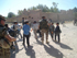 Escolares y militares españoles durante la campaña de educación sanitaria