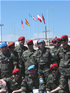 Grupo de soldados polacos y españoles de la Brigada Multinacional Este de UNIFIL, liderada por España, en El Líbano.