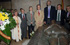 Jose Bono, ministro de Defensa, acompañado de su delegación, realiza una ofrenda floral ante la tumba del fundador de Manjla, , Miguel Lopez Legazpiz,en la iglesia de San Agustín