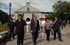 José Bono, ministro de Defensa y la gobernadora de la provincia de Aurora en la Iglesia de Baler en Filipinas