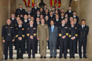 Su Majestad el Rey y el ministro de Defensa con el Consejo Asesor de Personal de la Armada