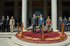 Los ministros, José Antonio Alonso y José Bono, en el Ministerio de Defensa