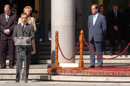 El ministro de Defensa, José Antonio Alonso, durante su discurso en el Ministerio de Defensa
