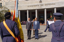 Los ministros, José Antonio Alonso y José Bono, en el Ministerio de Defensa