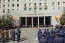 El ministro de Defensa, José Antonio Alonso, durante su discurso en el Ministerio de Defensa