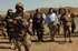 José Antonio Alonso, ministro de Defensa, visita la zona donde sufrio el accidente el elicoptero Cougar, en 2005