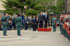 Los ministros de Defensa e Interior, José Antonio Alonso y Alfredo Pérez Rubalcaba, con el director general de la Guardia Civil, Juan Mesquida, reciben honores en la Dirección General de la Guardia Civil