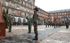 Homenaje a los que dieron su vida por España en la Plaza Mayor de Madrid