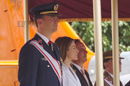 SS.AA.RR. los Príncipes de Asturias, acompañados por el ministro de Defensa, José Antonio Alonso, han presidido hoy en la Academia General del Aire de San Javier (Murcia) el acto de entrega de Reales Despachos