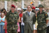 El ministro de Defensa, José Antonio Alonso, General Arregui, Jefe de la Fuerza de Maniobra del Ejército de Tierra y el general Alvarez del Manzano, Comandante del Mando de Operaciones del Estado Mayor, en el aeropuerto de Almeria