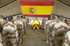Ceremonia de despaedida de Idoia Rodríguez en la base de Herat (Afganistán)