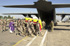 Ceremonia de despaedida de Idoia Rodríguez en la base de Herat (Afganistán)