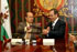 El ministro de Defensa, José Antonio Alonso, y el rector de la Universidad de Sevilla, Miguel Florencio, durante la firma del convenio de colaboración en Sevilla
