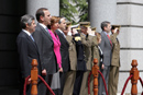 Los ministros de Defensa de España y Portugal reciben honores en el Ministerio de Defensa