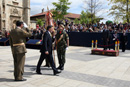 Jura de Bandera en la Plaza de San Marcos de León del delegado del Gobierno, Miguel Alejo, preside el ministro Alonso