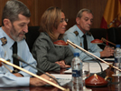 Videoconferencia de la Ministra de Defensa, Carme Chacón