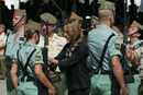 Carme Chacón, ministra de Defensa en la imposición de condecoraciones durante la celebración del 88 aniversario de a Legión