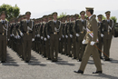 S.A.R. el Principe de Asturias pasa revista a los alumnos de la Academia B&aacute;sica de Suboficiales