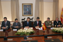 Firma de Convenio entre el Secretario de Estado de Defensa, Constantino Méndez y el Secretario General de Innovación, Juan Tomás Hernani