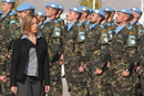 Visita de la ministra de Defensa, Carme Chacón, a las tropas destacadas en el Líbano
