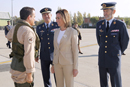 La ministra de Defensa, ha asistido en Zaragoza al regreso de los F-18 desplegados en Decimomannu (Cerdeña) integrados en la misión de la OTAN Unified Protector, en Libia