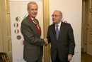 Morenés con el ministro de Asuntos Exteriores de Portugal, Rui Machete.