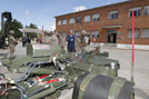 Ha visitado esta mañana la base 'Cid Campeador',en Castrillo del Val (Burgos)