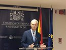 Rueda de prensa del ministro Morenés tras su encuentro con el secretario de Defensa norteamericano, Chuck Hagel