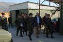 El ministro Alonso durante su visita a Mostar