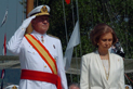 Autoridades - SM Rey Juan Carlos I - JURA DE BANDERA Y ENTREGA DE REALES DESPACHOS A LOS NUEVOS OFICIALES EN LA ESCUELA NAVAL MILITAR
