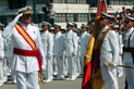 Autoridades - SM Rey Juan Carlos I - JURA DE BANDERA Y ENTREGA DE REALES DESPACHOS A LOS NUEVOS OFICIALES EN LA ESCUELA NAVAL MILITAR