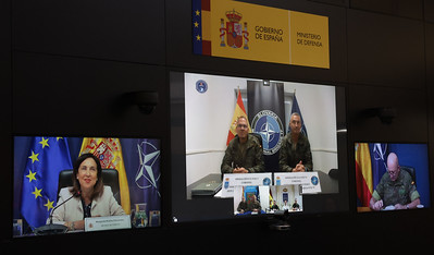 Videoconferencia con el contingente desplegado en Eslovaquia