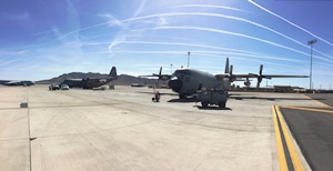 El Hércules español en la base de Nellis