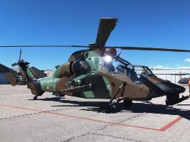 Primer plano del Helicóptero Tigre HAD