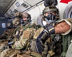 Parachute infiltration unit gets set for action