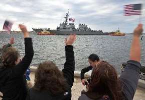 USS Carney set sail from Mayport Naval Station on September 6th.