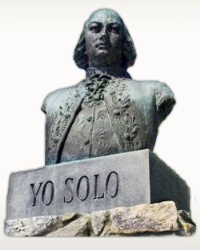 Bust of general Bernardo de Gálvez