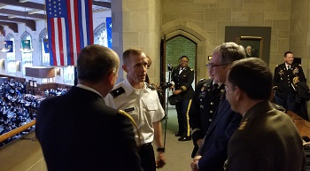Ambassador with USMA officers