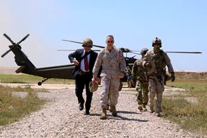 General Dunford arriving at the Base