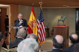 US SENATOR BOB MENENDEZ DURING HIS SPEECH
