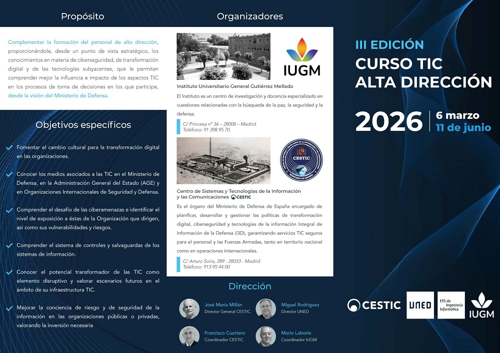 Triptico curso Alta Dirección