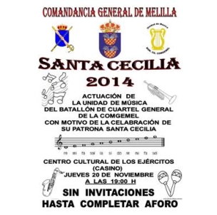 En honor a Santa Cecilia, patrona de las Músicas Militares