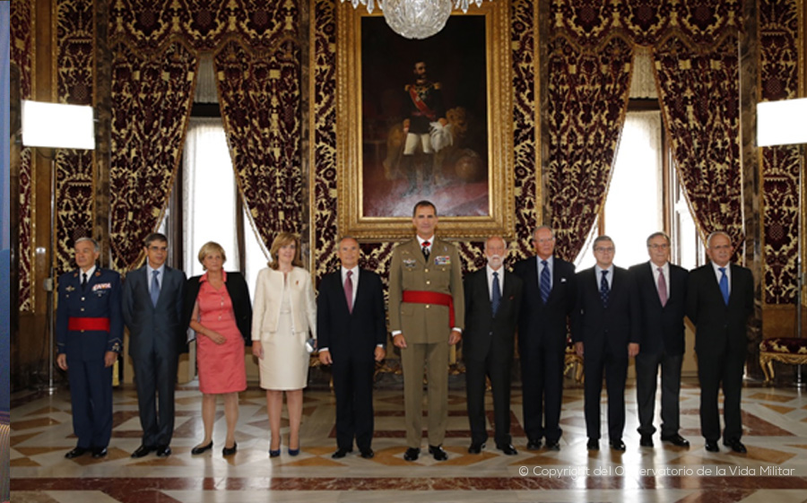 Audencia del Observatorio de la Vida Militar con S.M. el REY.