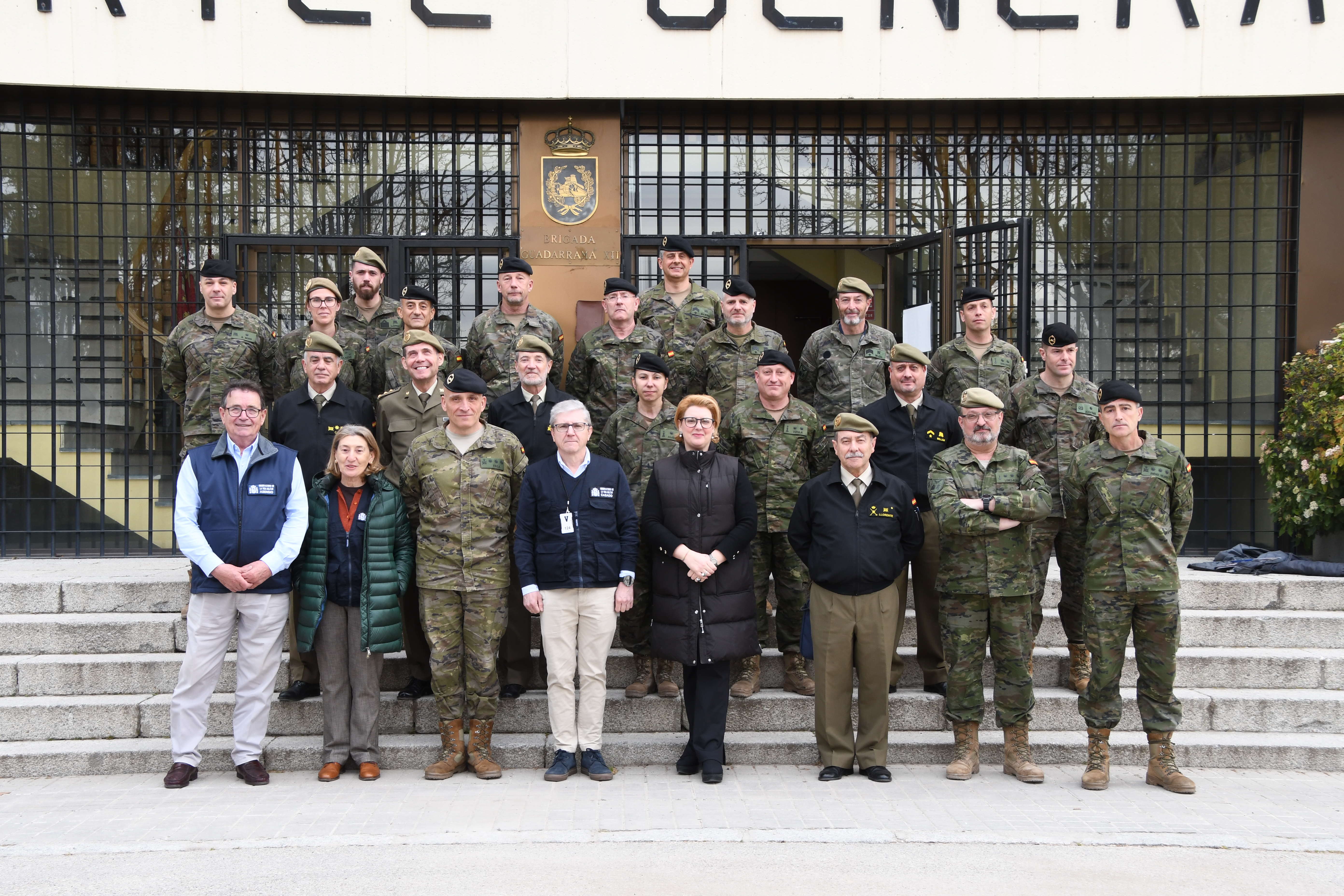 Visita a la Brigada “GUADARRAMA XII. BASE “EL GOLOSO”