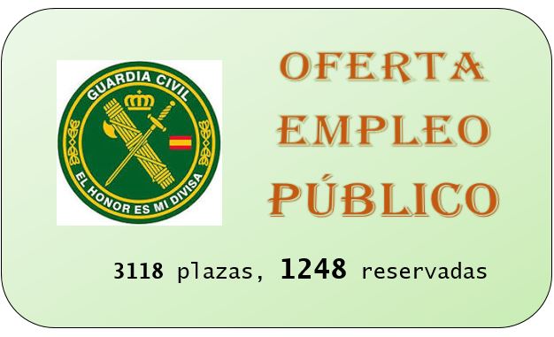 Oferta Empleo Público. Guardia Civil.